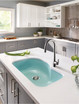 31-1/4" x 20-11/16" Porcelain Enamel Steel Undermount Offset Single Bowl Kitchen Sink