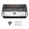 31" x 18" Stainless Steel Undermount Large Single Bowl Kitchen Sink