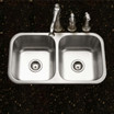 31-1/2" x 17-15/16" Stainless Steel Topmount Double Bowl Kitchen Sink
