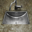 Concave Pewter Undermount Lavatory Sink