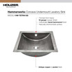 Concave Pewter Undermount Lavatory Sink
