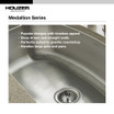 Designer Undermount Stainless Steel 70/30 Double Bowl Kitchen Sink, Small Bowl Left