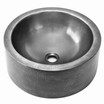 Round Vessel Pewter Sink with Apron