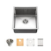 Novus Series 17" Workstation Kitchen Sink with Accessories Included