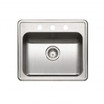 Revive 22" ADA Topmount Stainless Steel 3-hole Sink, 5-1/2" Depth