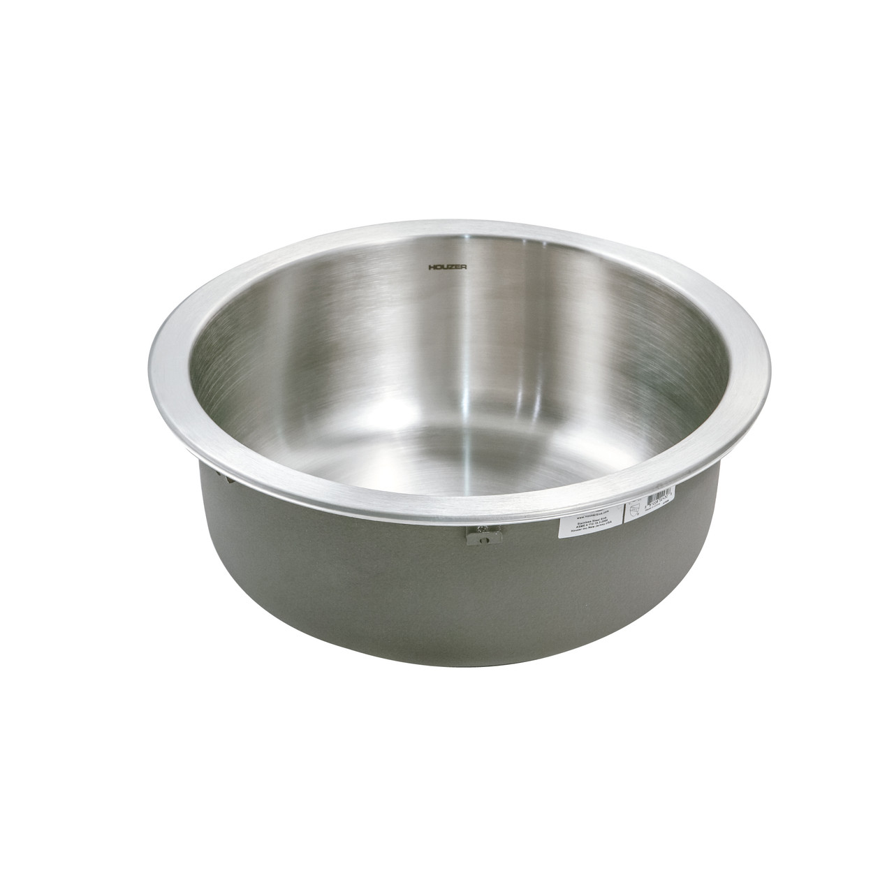 Topmount Stainless Steel 0-hole Round Single Bowl Bar/Prep Sink