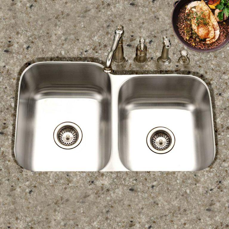 Classic Undermount Stainless Steel 60/40 Double Bowl Kitchen Sink