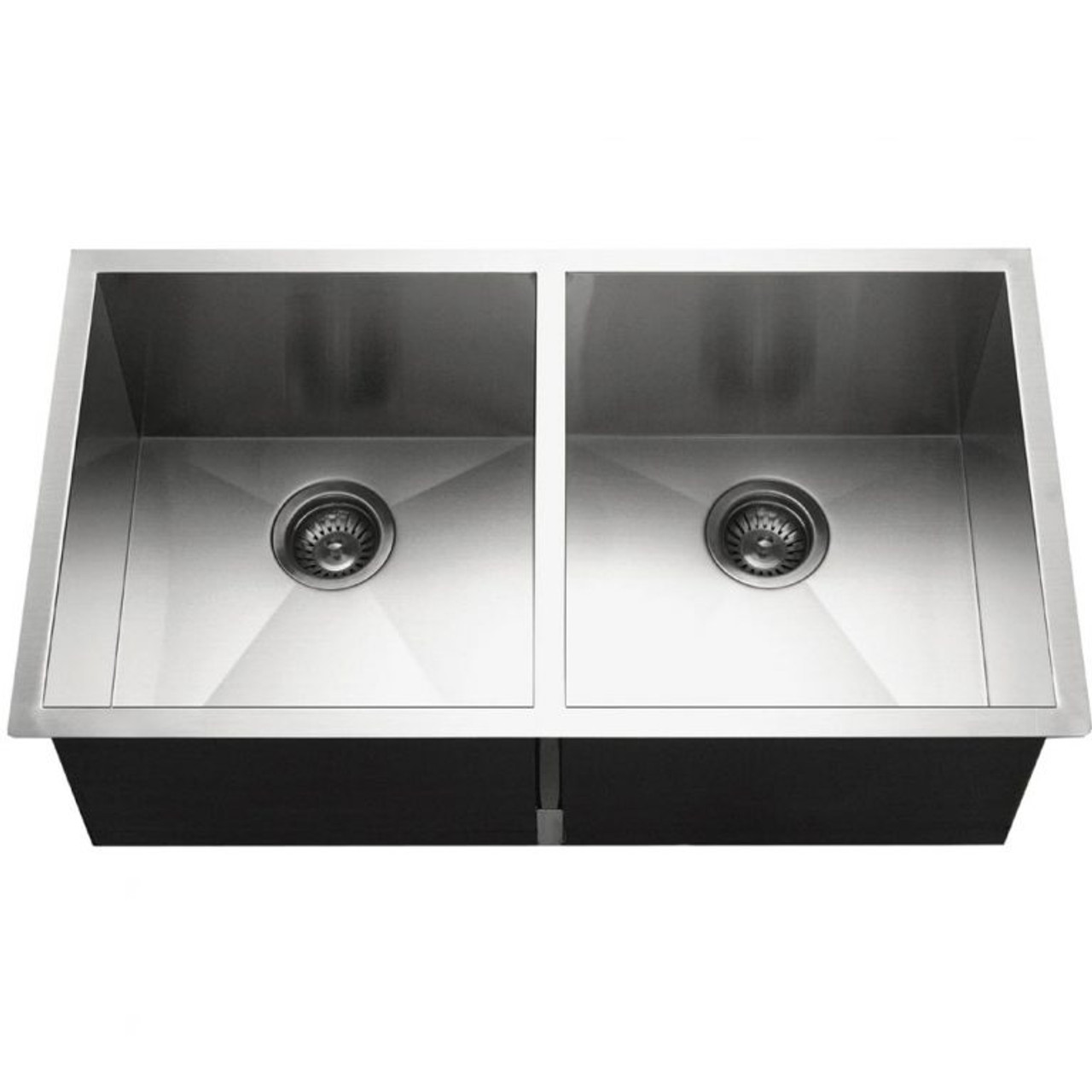 33'' L Undermount Double Bowl Stainless Steel Kitchen Sink
