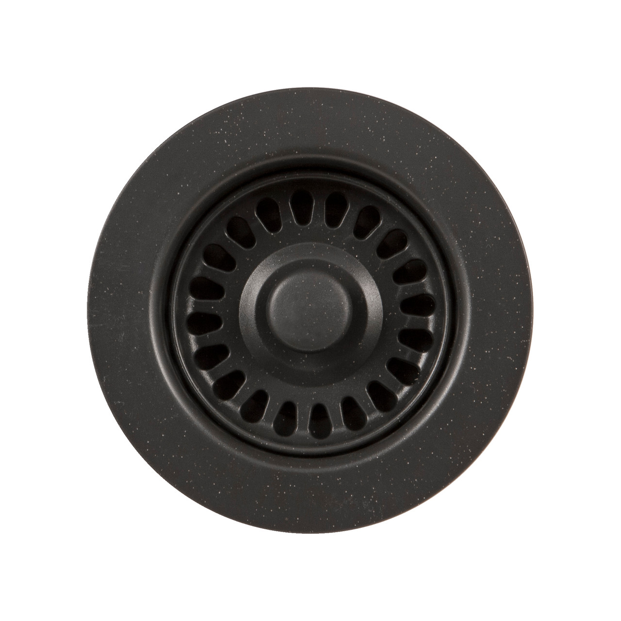 Kitchen Sink Basket Strainer for 3.5-Inch Drain Openings, Matte Black