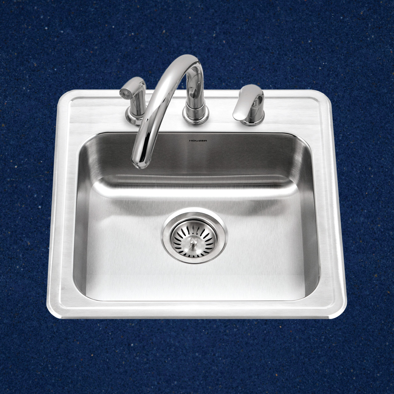 Houzer ADA Compliant 19 inch Stainless Steel Drop-in Topmount 3