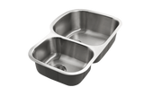 32-3/16" x 20-1/2"  Stainless Steel Undermount 70/30 Double Bowl Kitchen Sink