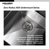 Handcrafted Contemporary Zero Radius Kitchen Sink