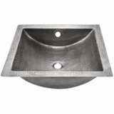 Concave Pewter Undermount Lavatory Sink