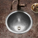 August Topmount Pewter Lavatory Sink