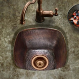 Large Square Copper Bar/Prep Sink