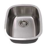 Houzer CS-1607 Club Series Undermount 0-Hole Single Bowl Bar/Prep Sink