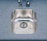 Houzer CS-1607 Club Series Undermount 0-Hole Single Bowl Bar/Prep Sink