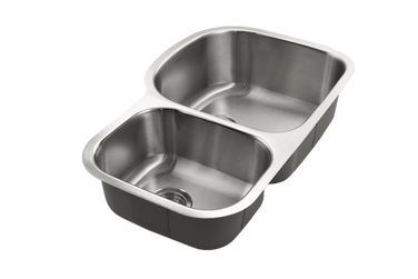 32-3/16" x 20-1/2"  Stainless Steel Undermount 70/30 Double Bowl Kitchen Sink