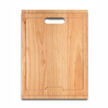 17 11/16" x12 1/16" x 1" Rubberwood Cutting Board