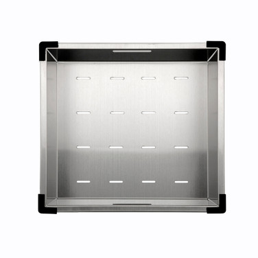 13-11/16" x 15-1/16" x 5" Stainless Steel Drying Tray