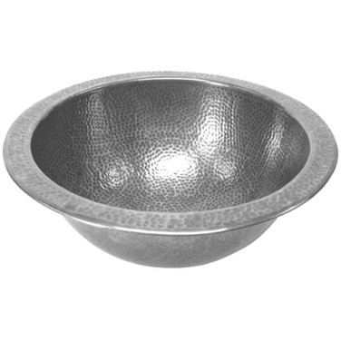 Classic Round Topmount Pewter Lavatory Sink - HW-CLA2RS