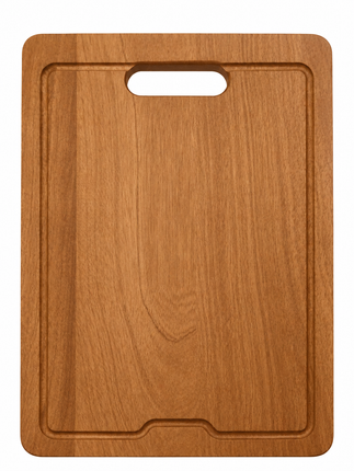 12-1/8" x 17-3/4" x 1" Rubberwood Cutting Board