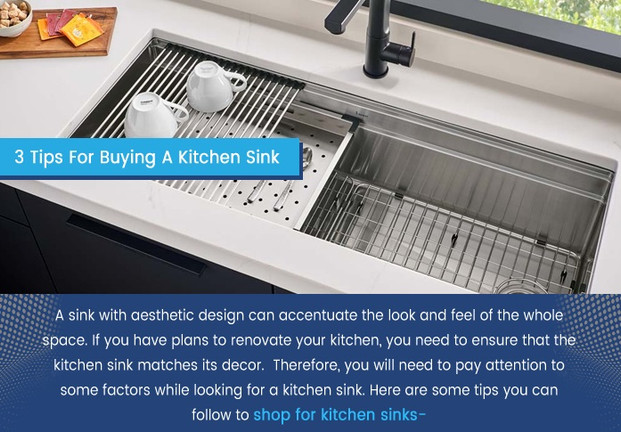 Infographic: 3 Tips For Choosing A Kitchen Sink