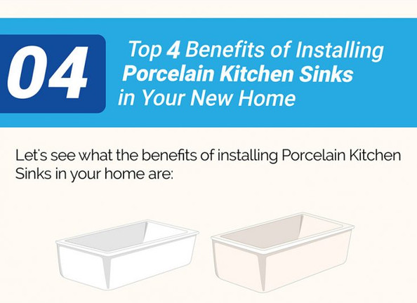 Top 4 Benefits of Installing Porcelain Kitchen Sinks in Your New Home