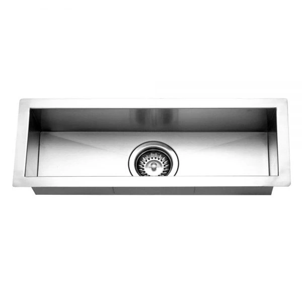 Houzer Contempo Trough  23" Stainless Steel Undermount Bar Sink  with Strainer and Grid