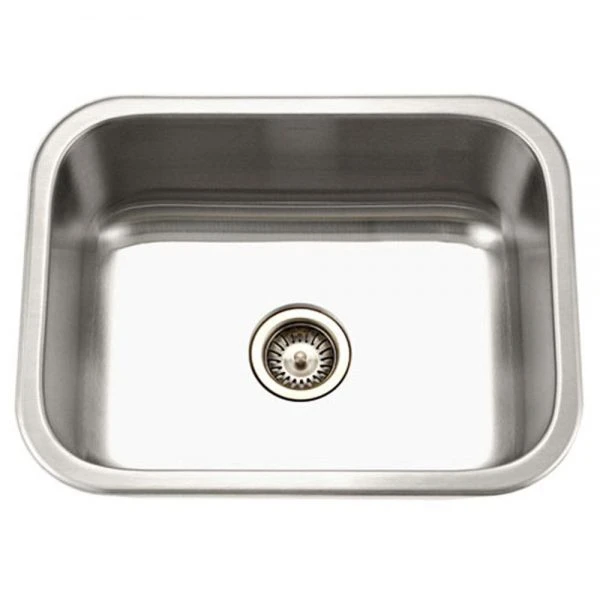 Houzer Medallion  23" Stainless Steel Undermount 9 inch Deep Single Bowl Kitchen Sink with Strainer