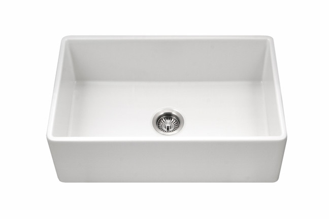 Houzer Platus 30"  Fireclay Apron Front Farmhouse Single Bowl Kitchen Sink