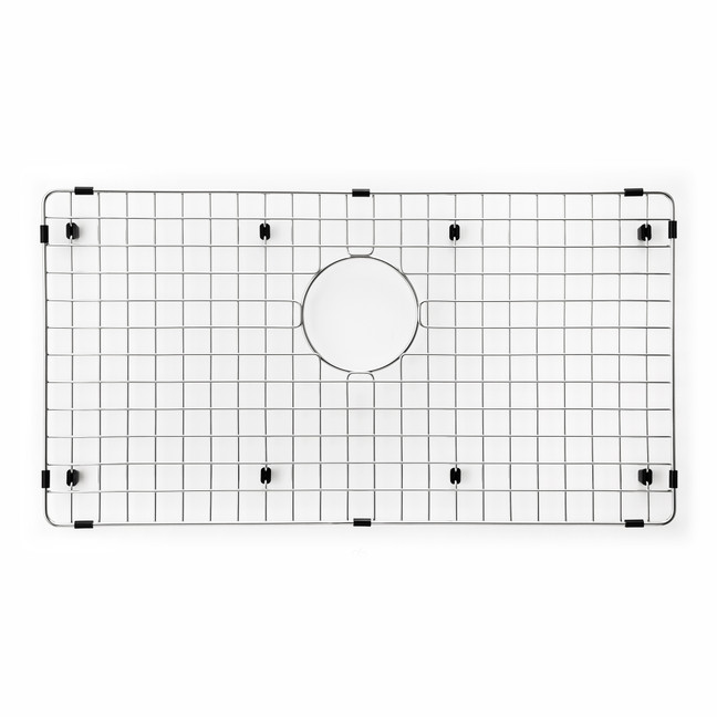 27-1/2" x 14-3/4" x 1-1/8" Stainless Steel Wirecraft Bottom Grid