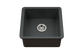 18-7/8" x 18-7/8" Fireclay Undermount Square Bar Sink