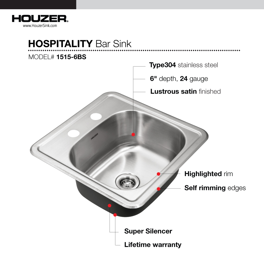 Sink for kitchen topzero Hypnos hp860.500.15 (possibility of