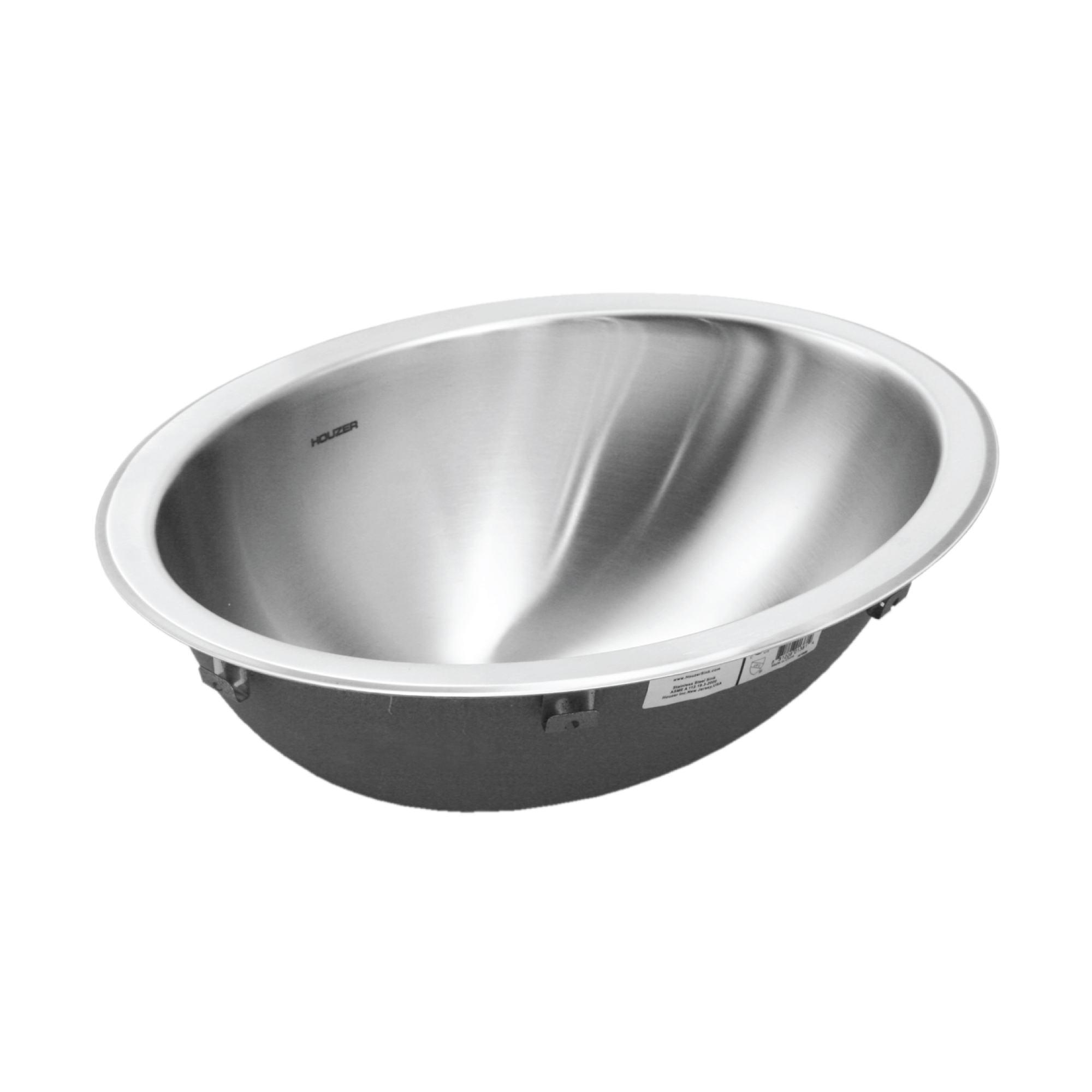 諸白1800 Undermount Stainless Steel Oval Bowl Lavatory Sink with Overflow