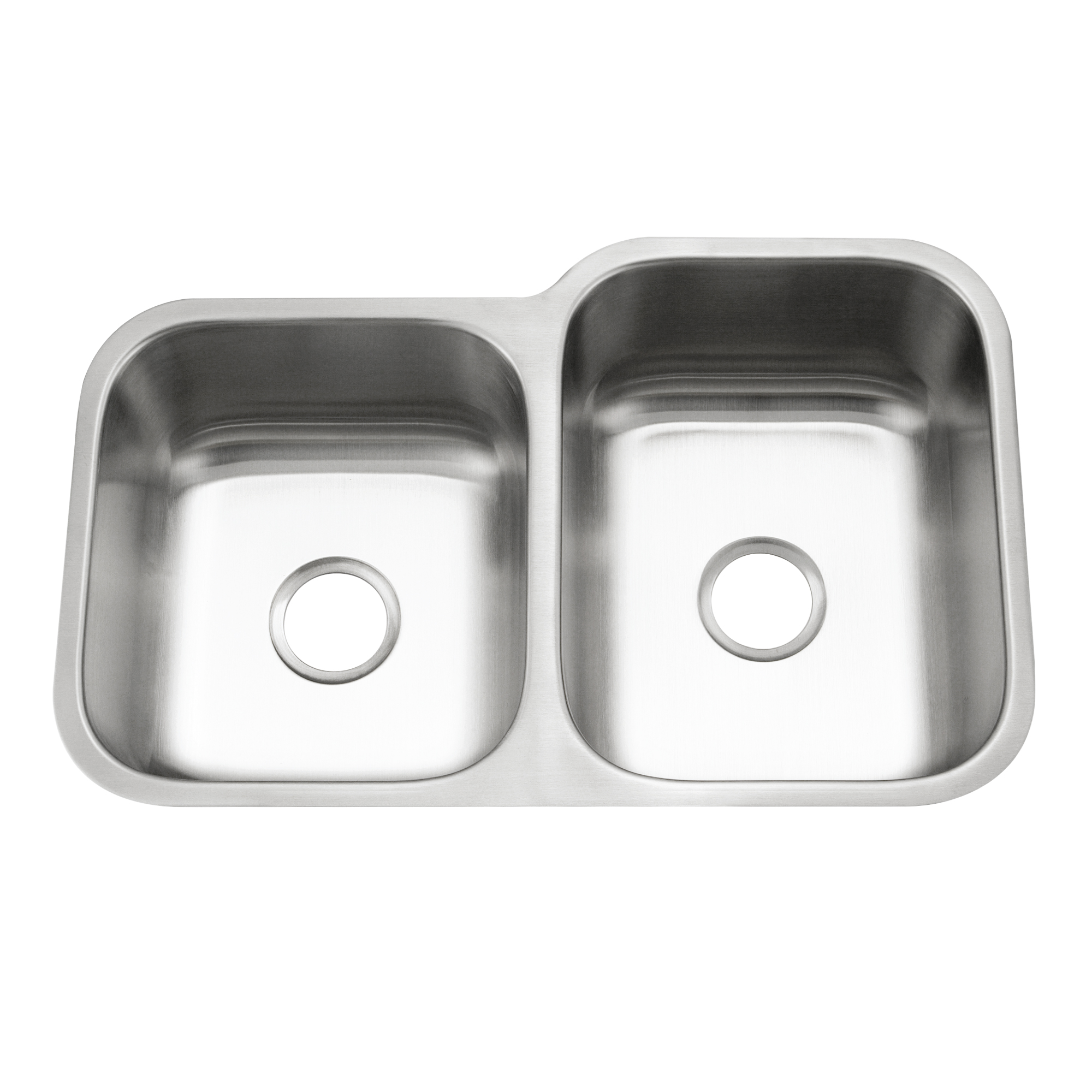 Undermount Stainless Steel 60/40 Double Bowl Kitchen Sink, Small
