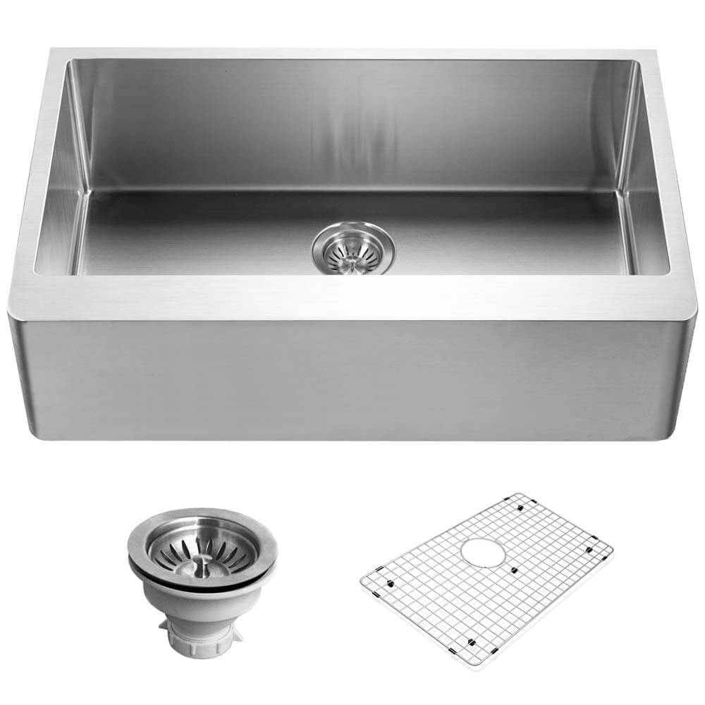 33 x 20 Farmhouse Kitchen Sink with Basket Strainer,3320 big