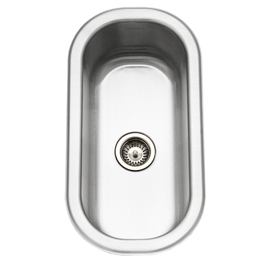 Houzer Club 10" Edelstahl Unterbau Einzel Schüssel Bar Spüle mit Sieb - Bild 9 von 21