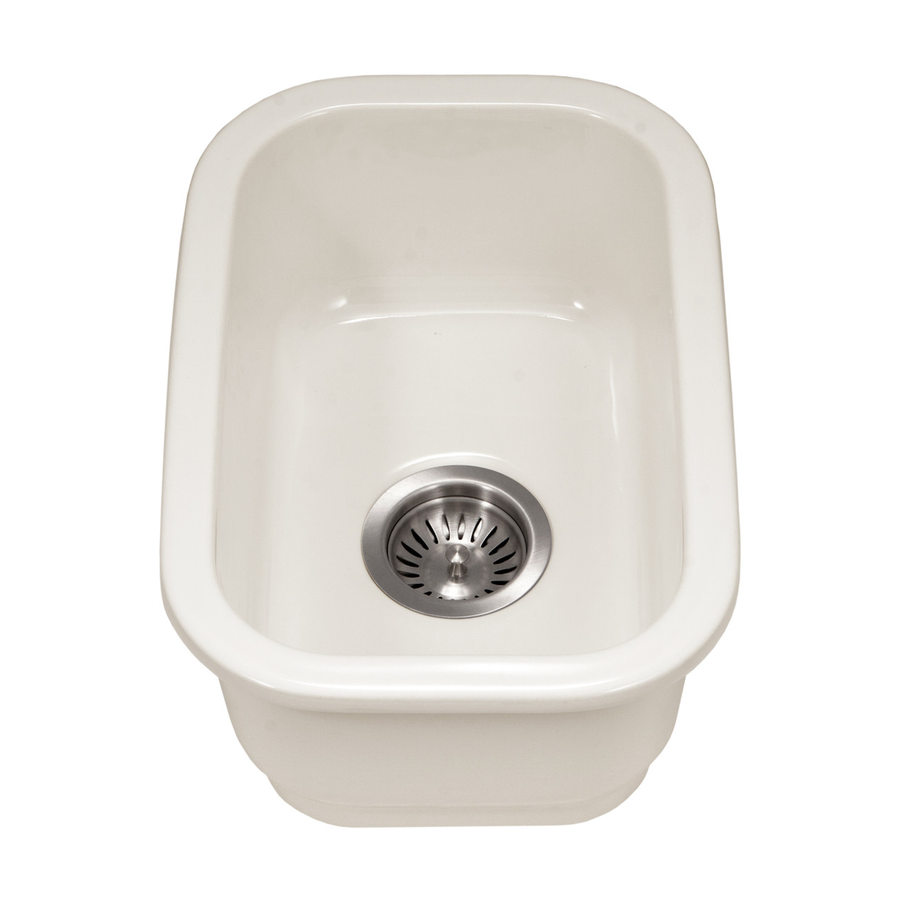 Houzer Platus 13" weiß Schamotte Unterbau Einzel Schüssel Bar Spüle PTB-1318 BQ - Bild 18 von 24
