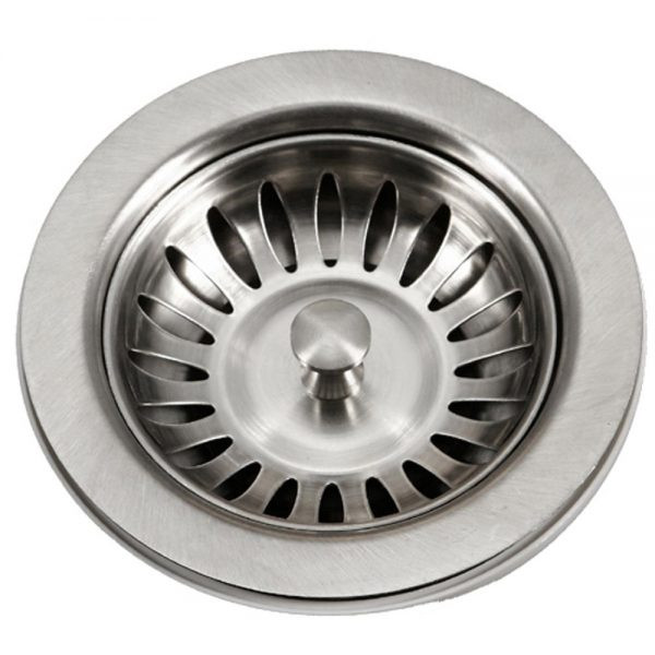 Colador de cesta de acero inoxidable Houzer 3-1/2" 190-9180 CA - Imagen 14 de 96