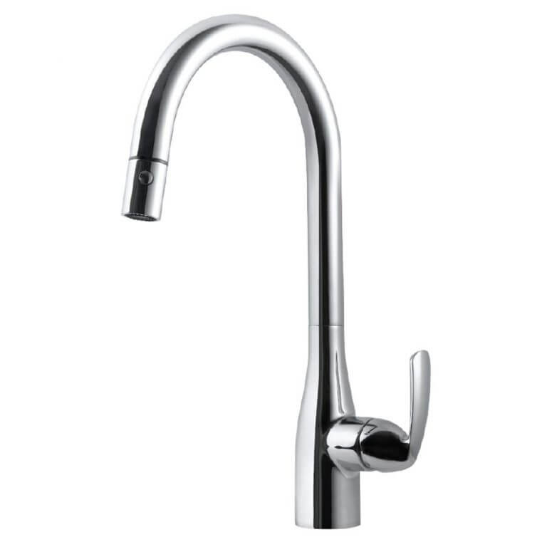 Grifo de cocina extraíble Houzer Cora CORPD-569 17,875" agujero de grifo latón - Imagen 13 de 22