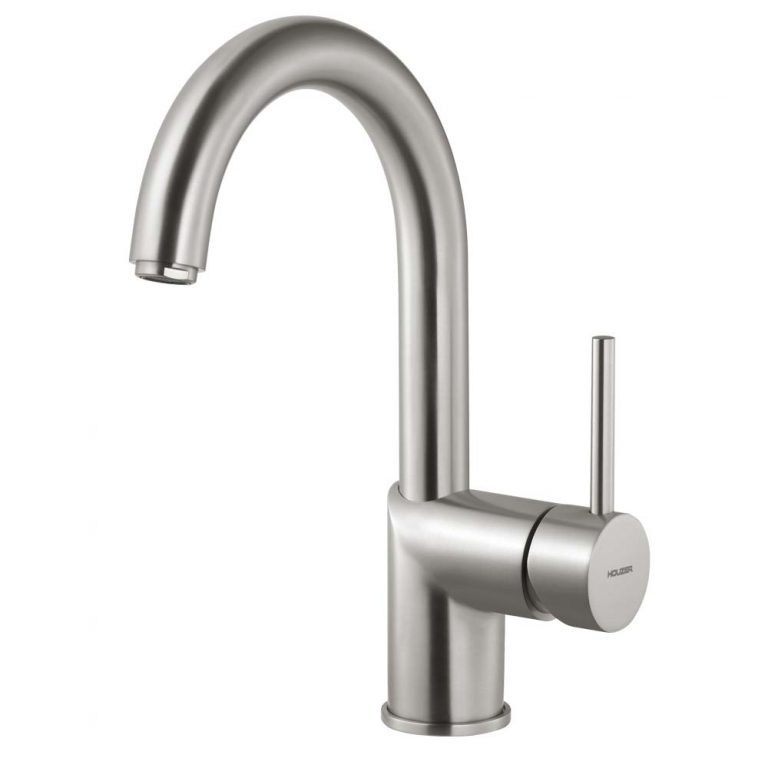 Grifo de barra Houzer Vitale VITBA-660 11.8125" agujero de grifo latón níquel cepillado - Imagen 11 de 16