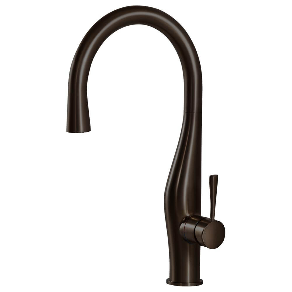 Grifo de cocina Houzer Vision oculto extraíble VISPD-869 17" agujero de grifo latón - Imagen 17 de 60