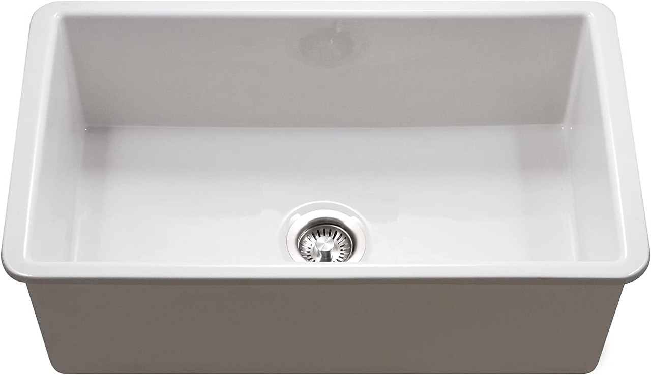 как выглядит Houzer 32 x 18.3 x 9 Undermount 32" Single Bowl Kitchen Sink PTU-3600 фото