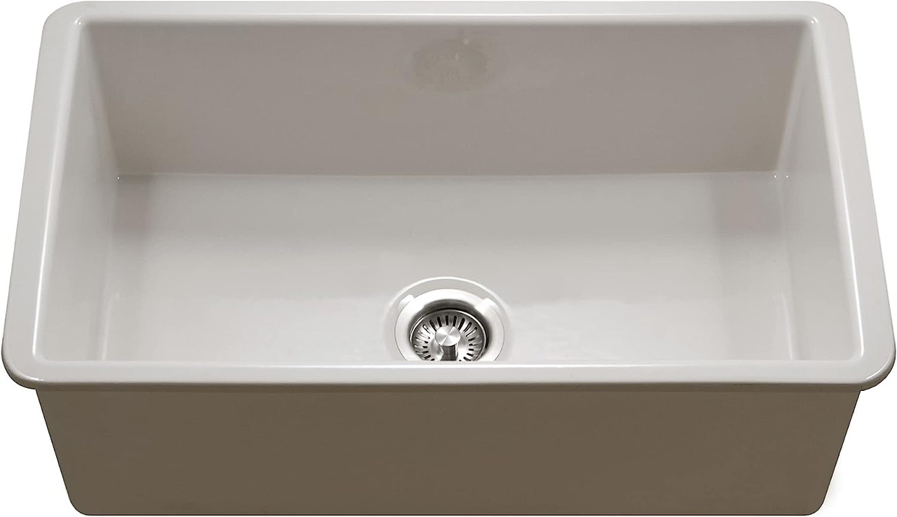 как выглядит Houzer 32 x 18.3 x 9 Undermount 32" Single Bowl Kitchen Sink PTU-3600 фото