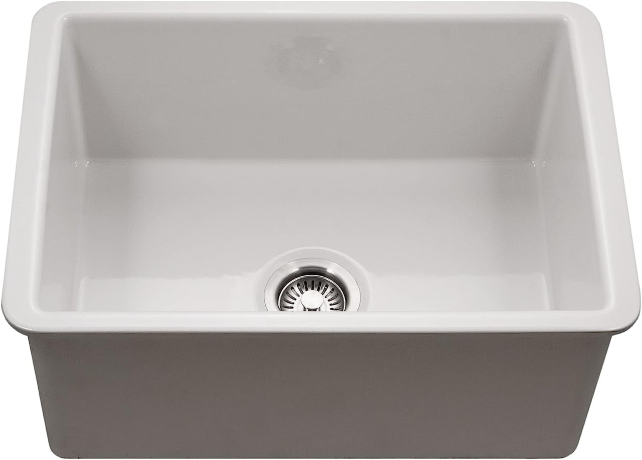 как выглядит Houzer 25.5 x 18.25 x 9 Undermount 26" Single Bowl Kitchen Sink PTU-2800 фото
