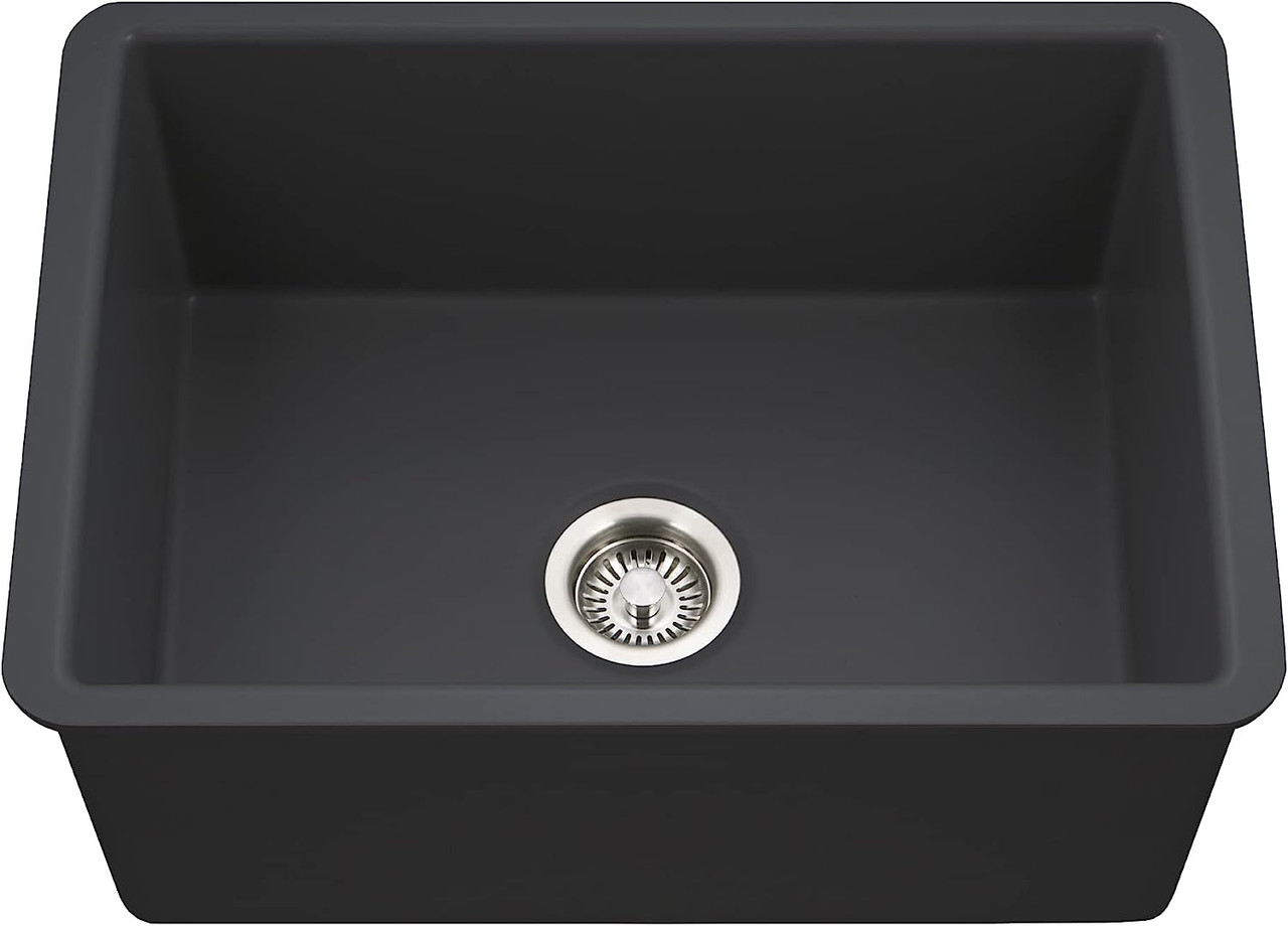 как выглядит Houzer 25.5 x 18.25 x 9 Undermount 26" Single Bowl Kitchen Sink PTU-2800 фото