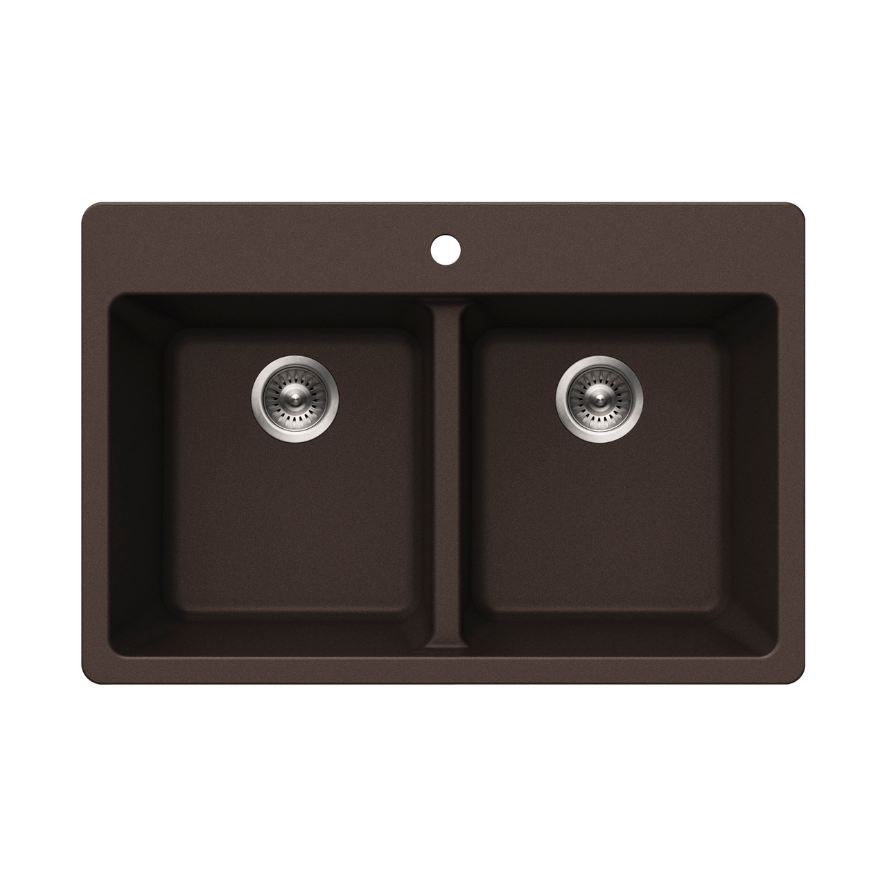 Houzer 14 1/2"x16 1/2"x9 1/2" Granit Topmount 50/50 Doppelschale Topmount - Bild 8 von 30