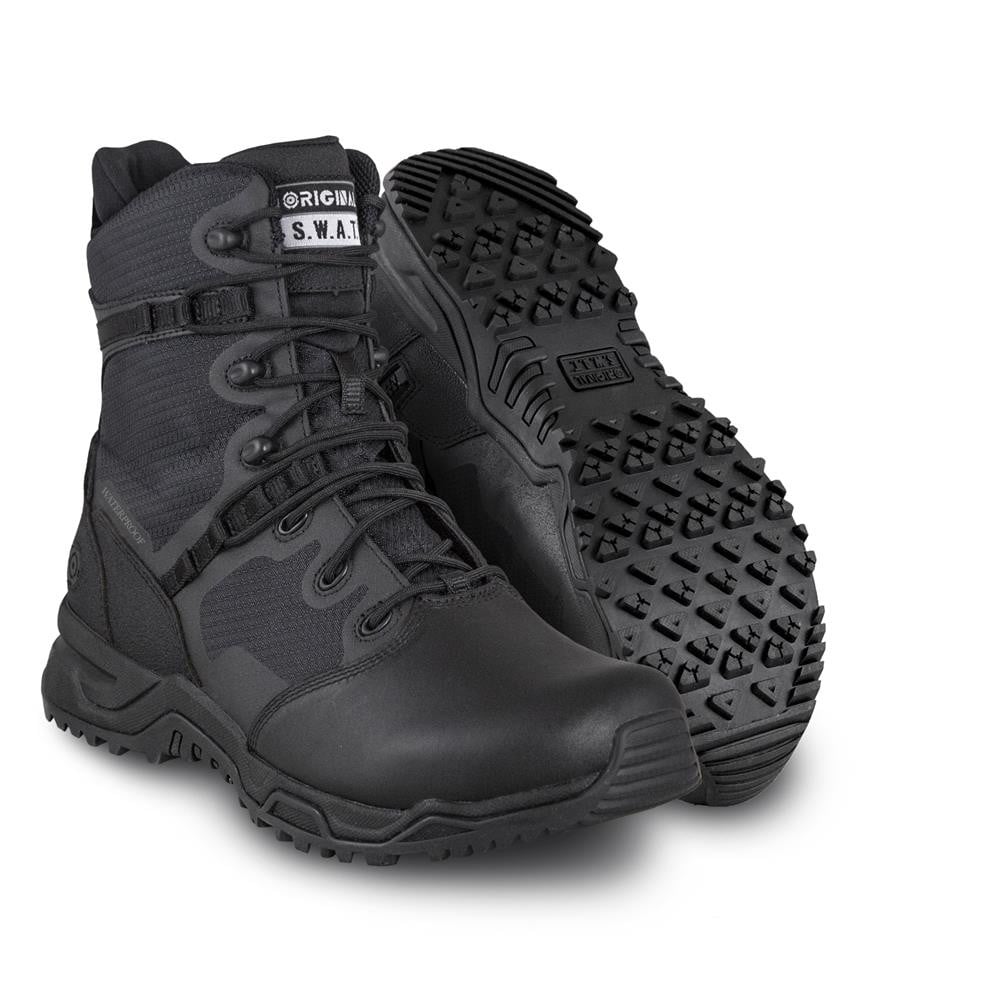 Original S.W.A.T. Alpha Fury 8" PT Side Zip Waterproof Boots