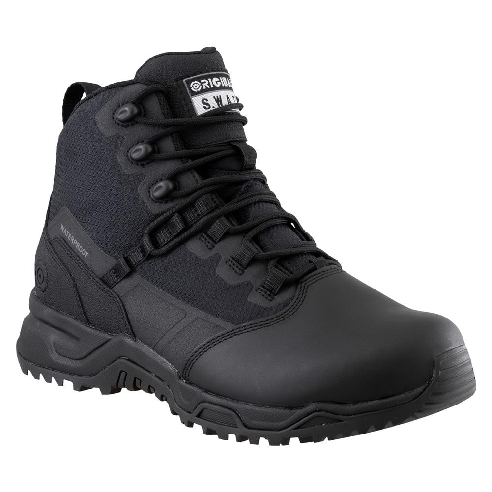 Original S.W.A.T. Alpha Fury 2.0 6" Side-Zip Waterproof Polishable Toe Boots